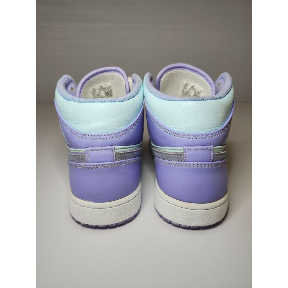 Jordan Air Jordan 1 Mid Men’s Purple Blue 9.5 Athletic Sneaker Streetwear - Picture 8 of 16